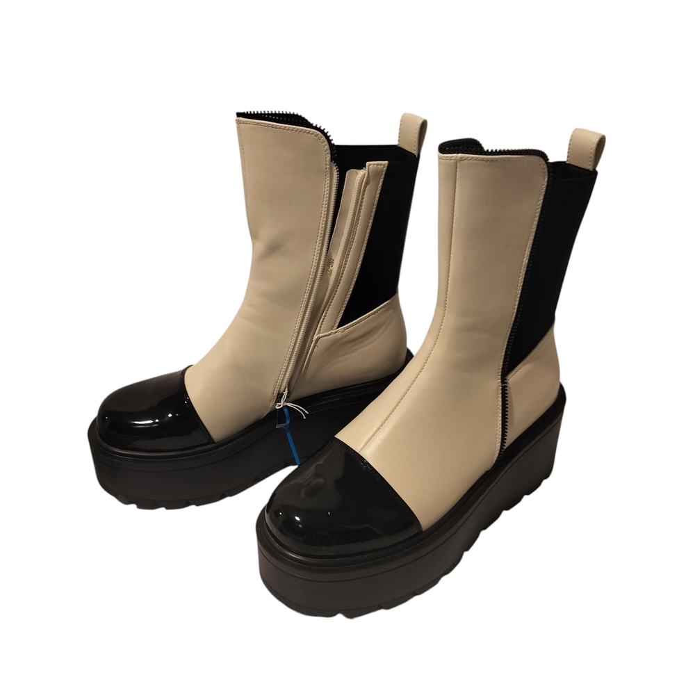 New Little Expresses Chelsea Platform Ankle Boot, Size 38/7.5